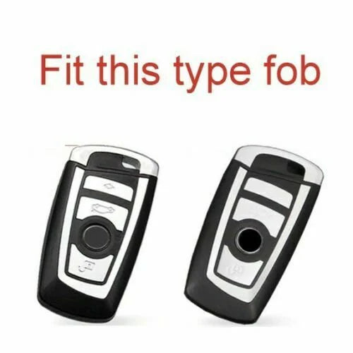 carbon fiber pattern key cover case compatible for bmw 5 e90 f10 f20 f30