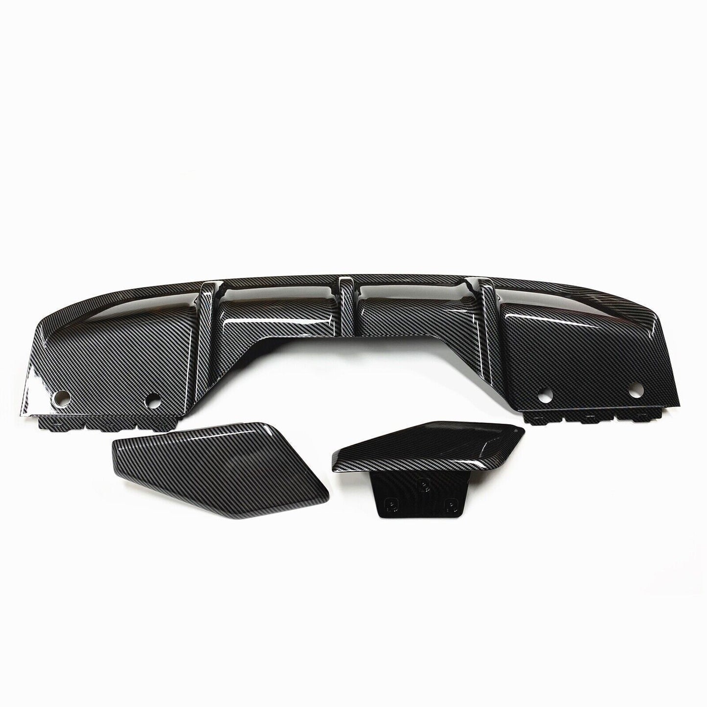 Car Rear Bumper Diffuser Lip + Side Corner Cover Trim For BMW X6 F16 2015-2018