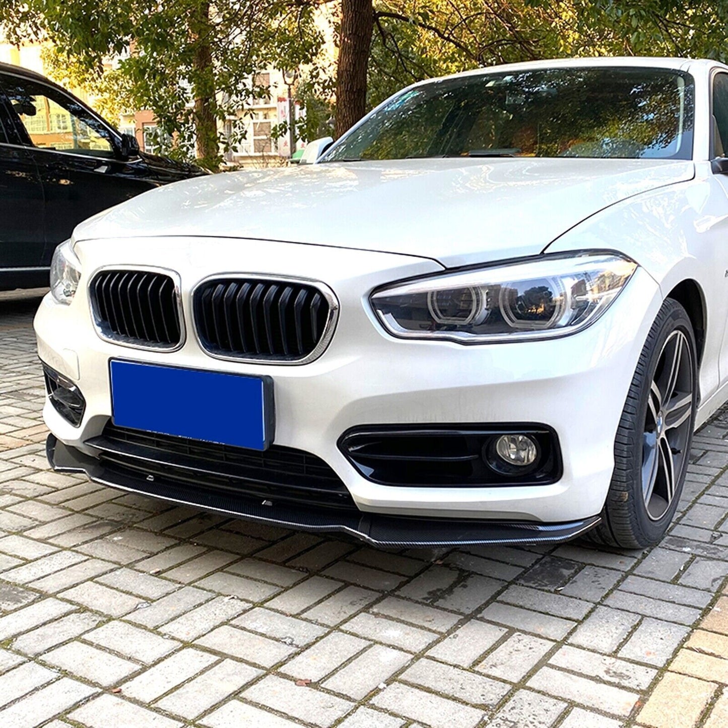 Car Front Spoiler Lip Kit For BMW F20 F21 116i 118i 120i 2015-2019 Carbon Look