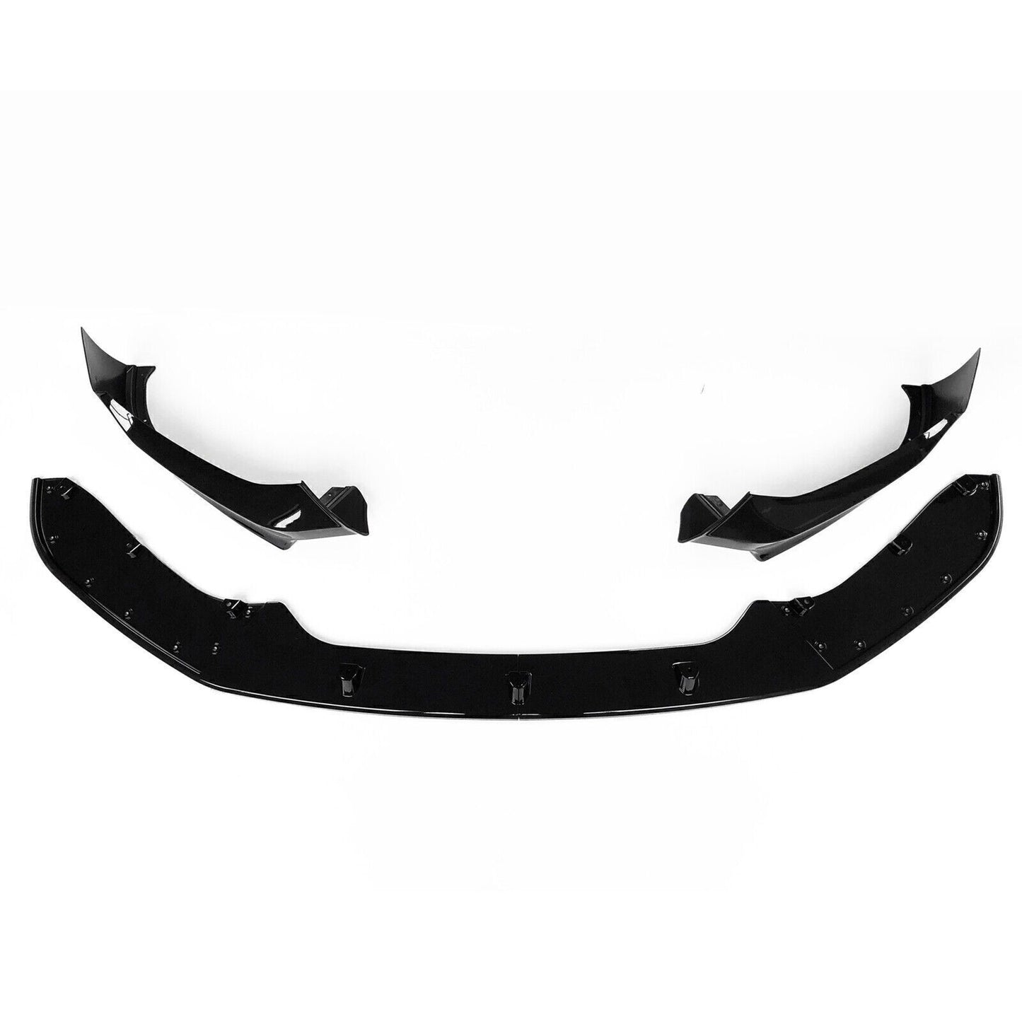 4Pcs Car Front Lip Splitter Spoiler For BMW F20 F21 2015-2020 Hatchback Black