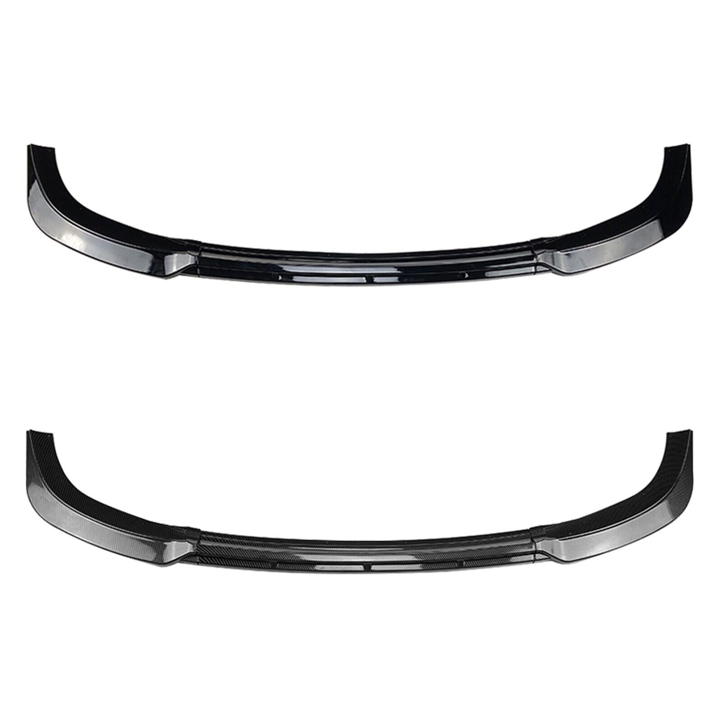 1Set Front Bumper Spoiler Lip For BMW 1 Series F40 2020-2023 Carbon Fiber Look