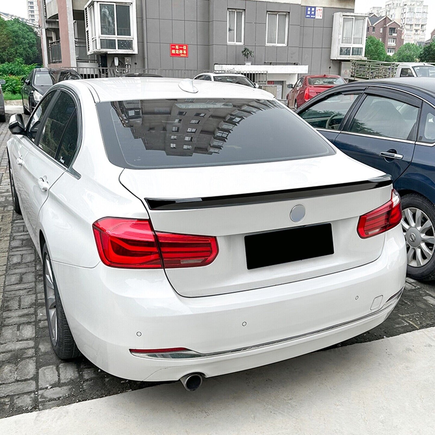 Rear Trunk Spoiler Wing For BMW 3 Series F30 2013-19 318i 320i 325i Glossy Black