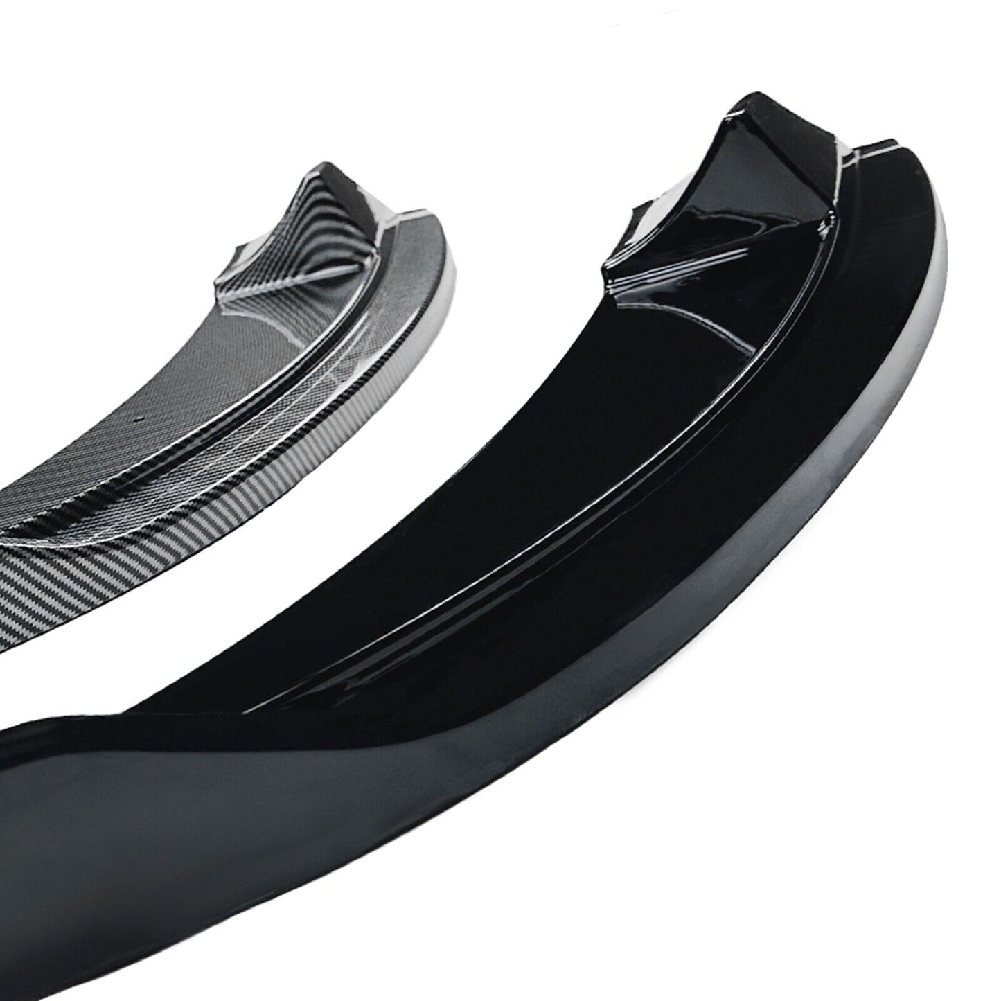 Car Front Bumper Spoiler Lip For BMW 5 Series E60 E61 M5 2005-2010 Glossy Black