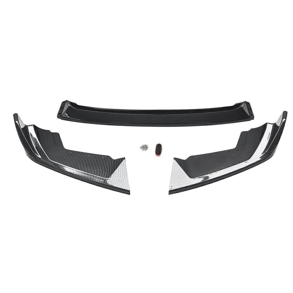 Carbon Fiber Look Front Bumper Splitter Lip For BMW F87 M2 Competition 2019-2021