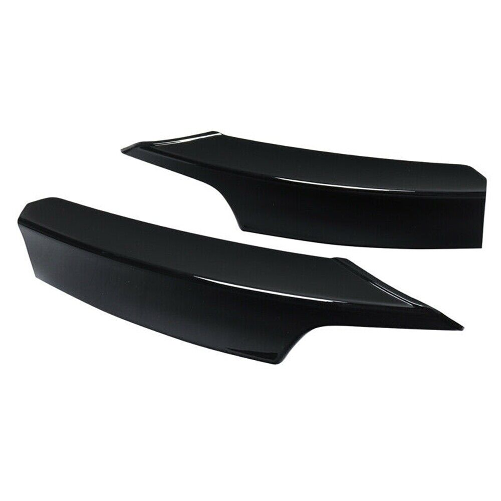 2Pcs Gloss Black Front Bumper Side Splitter For BMW 3 Series F30 2012-2018 Sedan