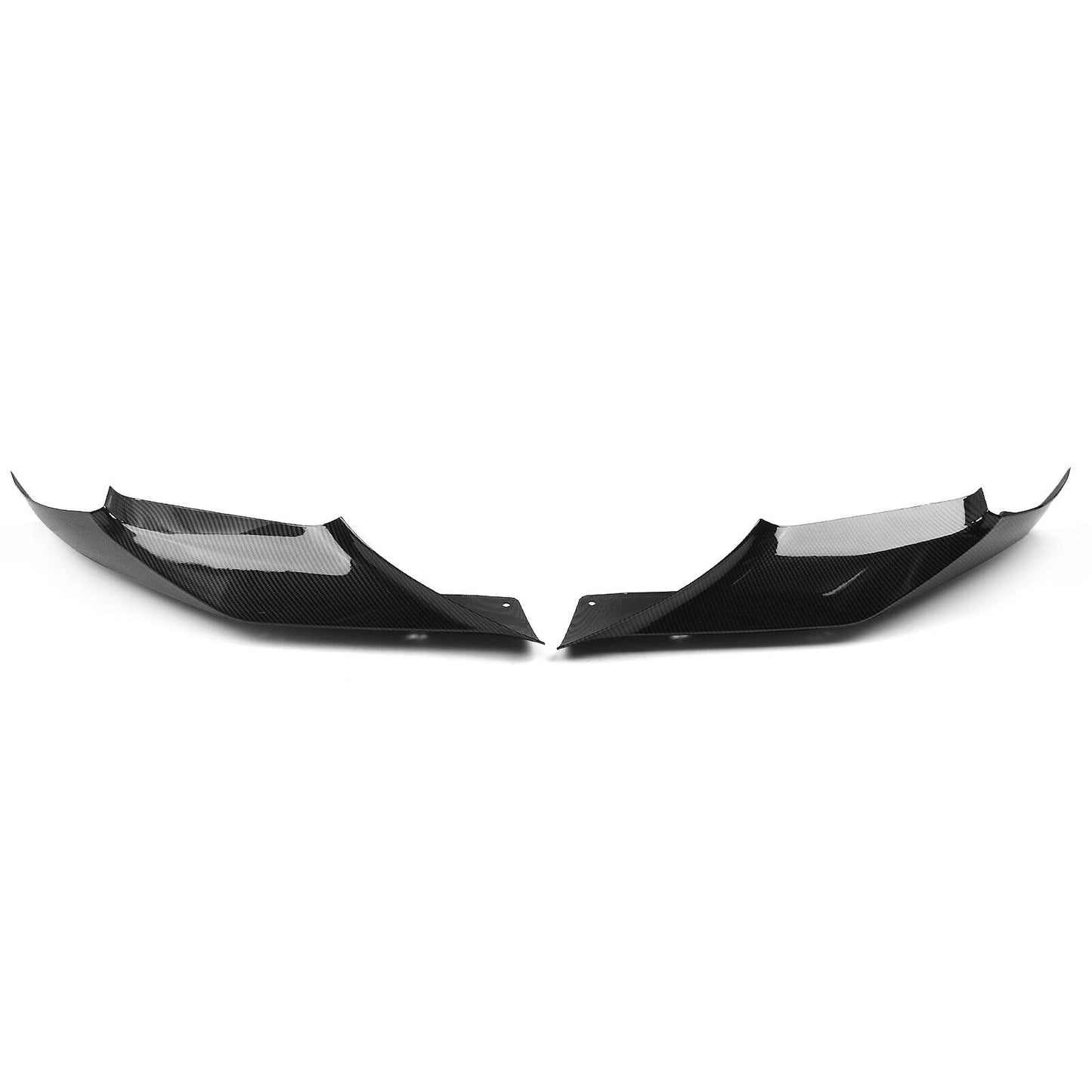 1Set Front Bumper Spoiler Lip For BMW F90 M5 Competition 2018-2020 Carbon Look