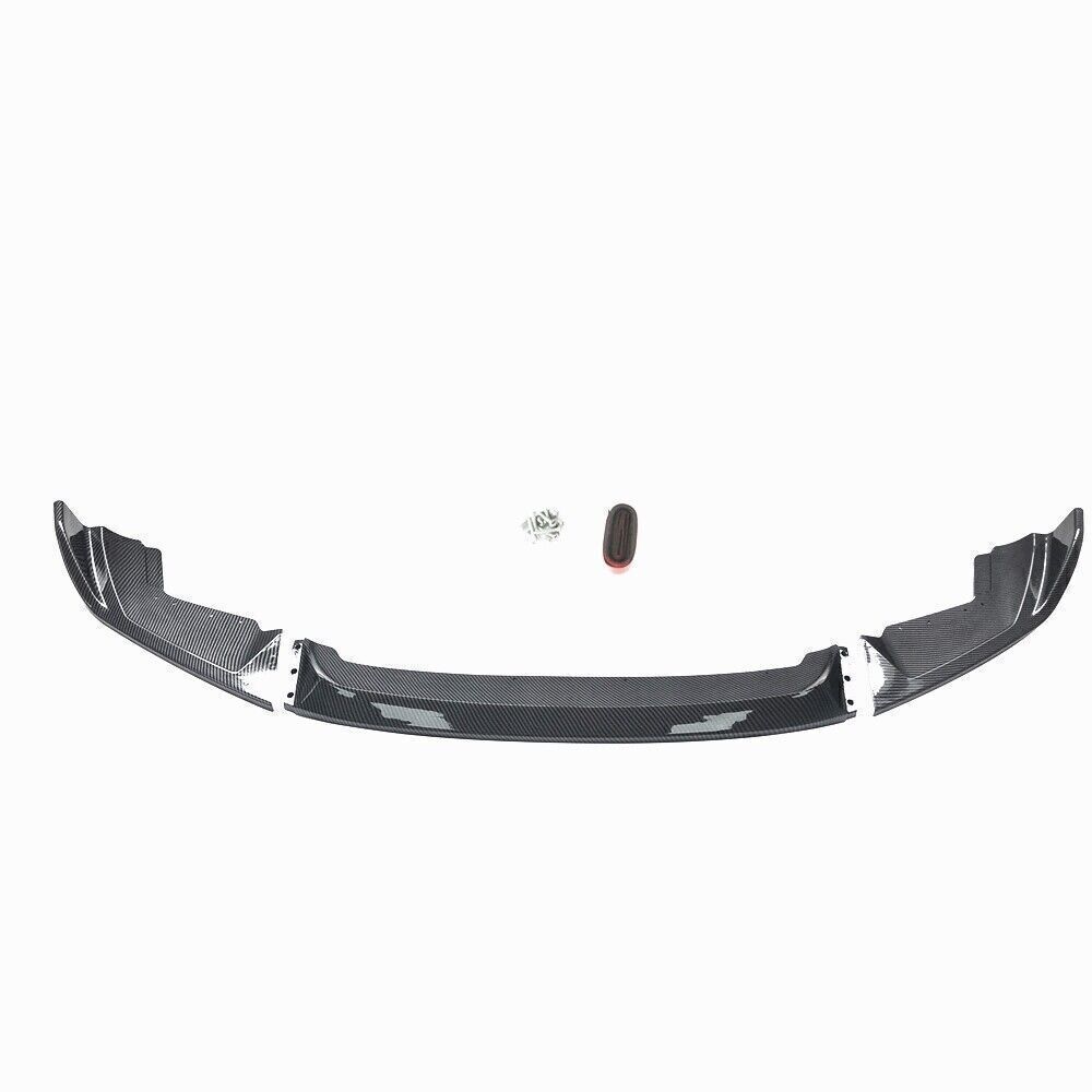 Carbon Fiber Look Front Bumper Splitter Lip For BMW F87 M2 Competition 2019-2021