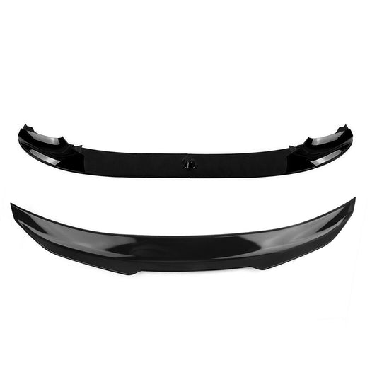 Front Lip Rear Spoiler Wing Lid For BMW F10 5 Series 2011-16 M Sport Gloss Black