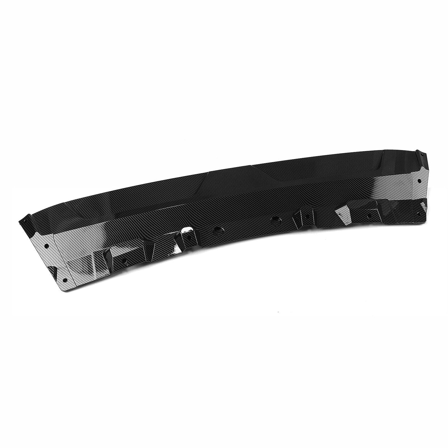 Front Bumper Spoiler Lip For BMW G07 X7 2024 Competitive Black Carbon Fiber Look