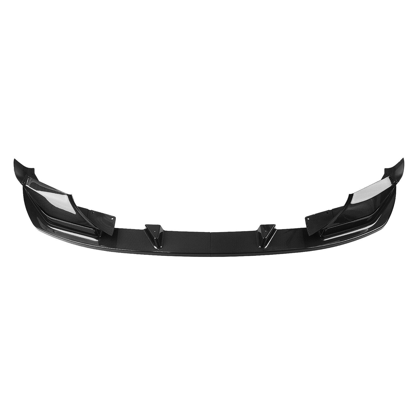 1Set Front Bumper Spoiler Lip For BMW F90 M5 Competition 2018-2020 Carbon Look