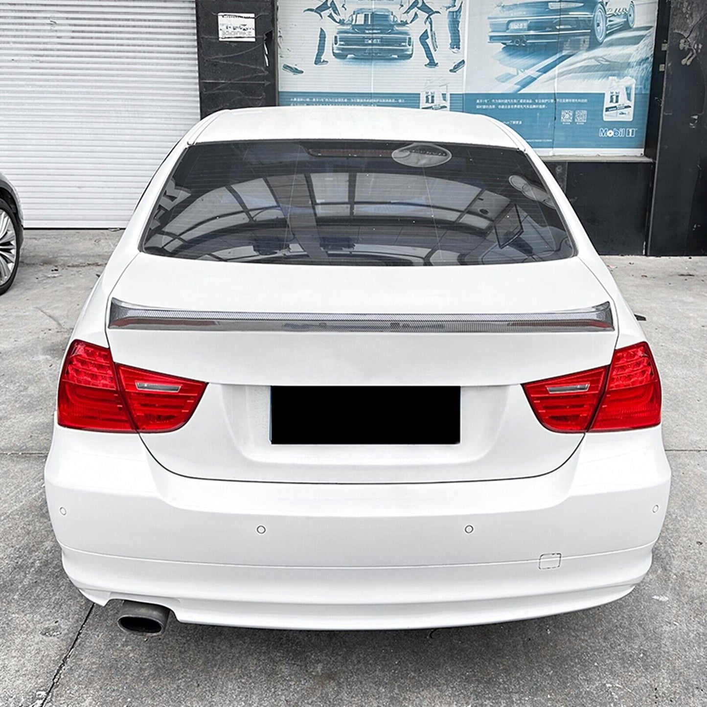 Rear Trunk Spoiler Wing Fit For BMW 3 Series E90 2005-2012 4DR Carbon Fiber Look