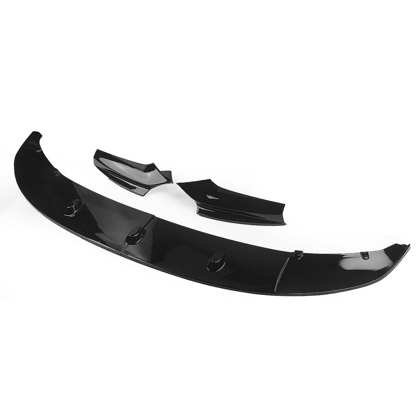 Black Front Spoiler Splitter For BMW F10 5 Series M Sport 2011 2012 2013-2016