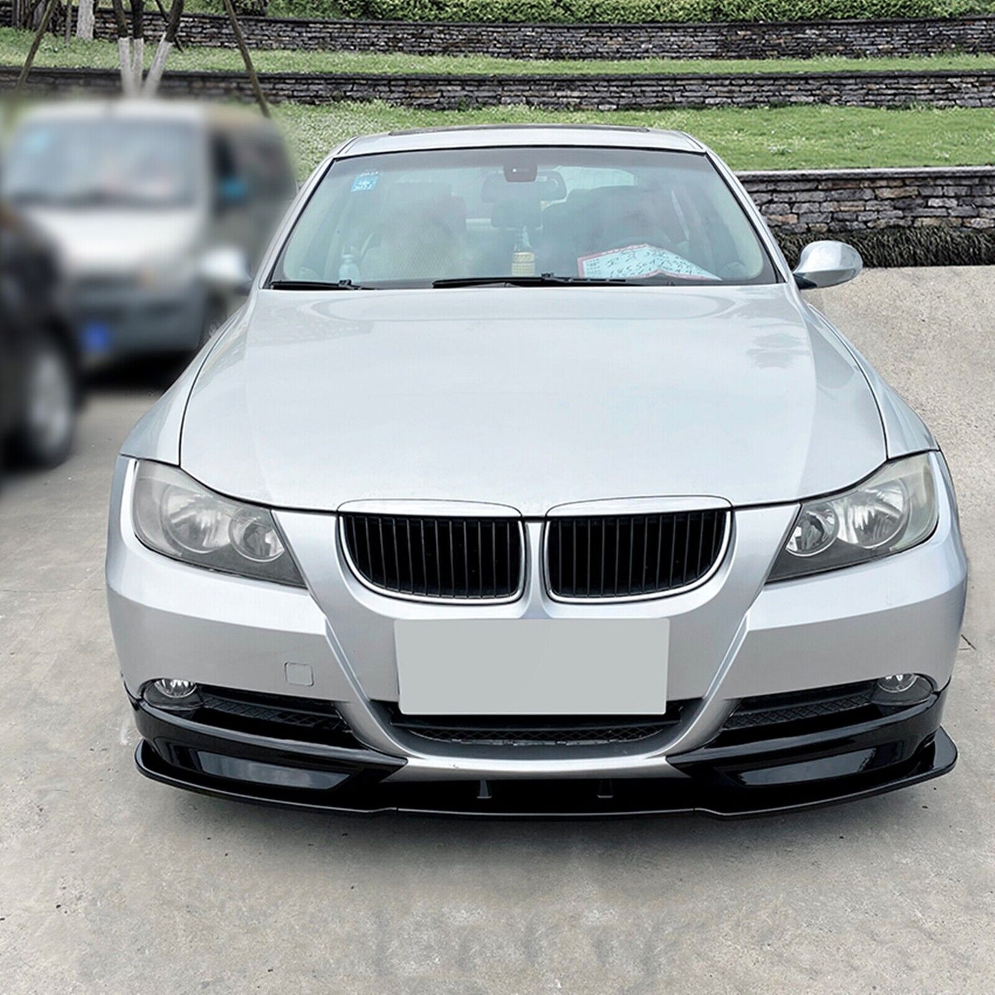 Front Bumper Spoiler Lip Side Cover For BMW 3 Series E90 E91 320i 330i 2005-2008