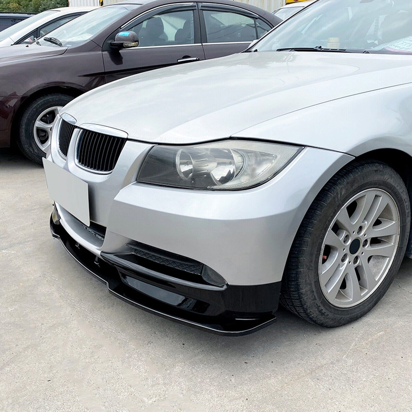 Front Bumper Spoiler Lip Side Cover For BMW 3 Series E90 E91 320i 330i 2005-2008