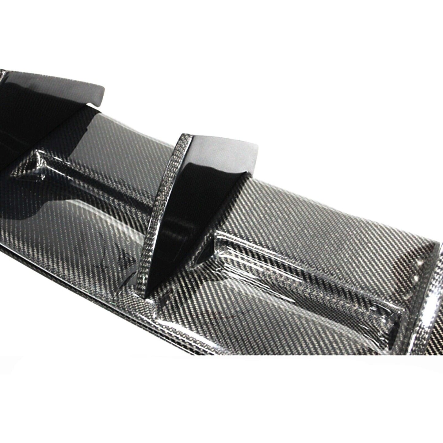 Carbon Fiber Rear Bumper Diffuser Lip Quad Out For BMW E82 1M / E88 1M RZ Style