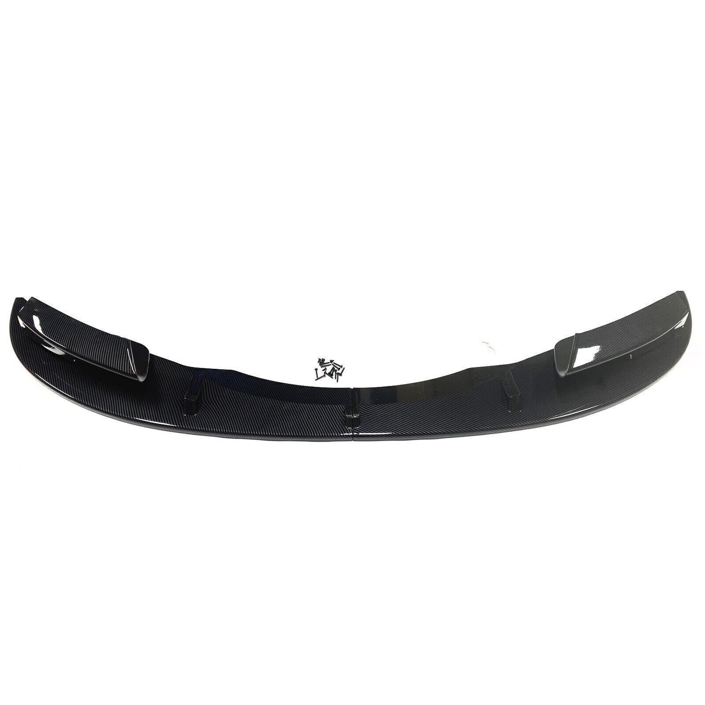 1Set Front Bumper Spoiler Wing Lip For BMW E92 M3 2007-2013 Carbon Fiber Look