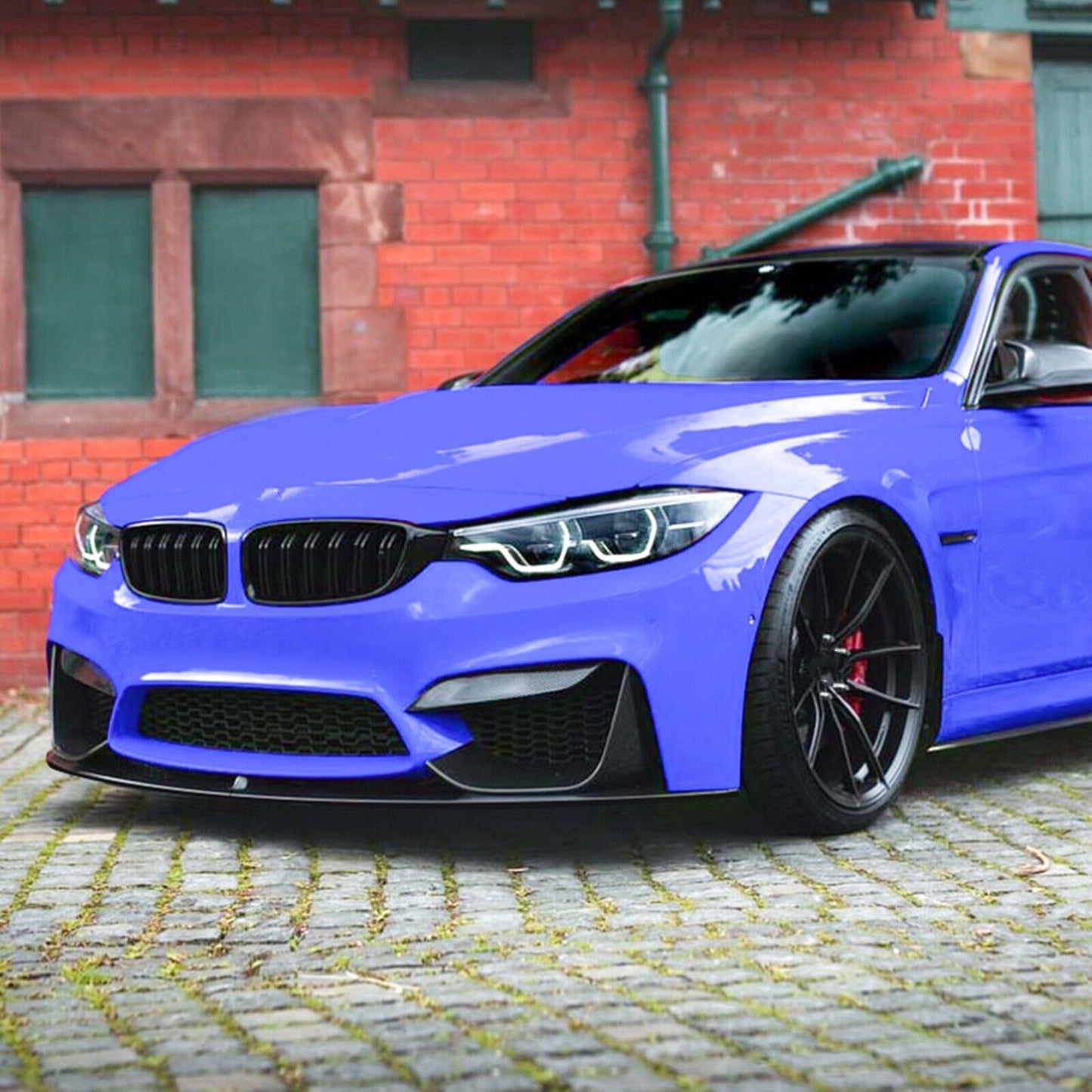 Front Bumper Spoiler + Air Vent Cover For BMW F80 M3 F83 F82 M4 2015-20 Carbon Fiber