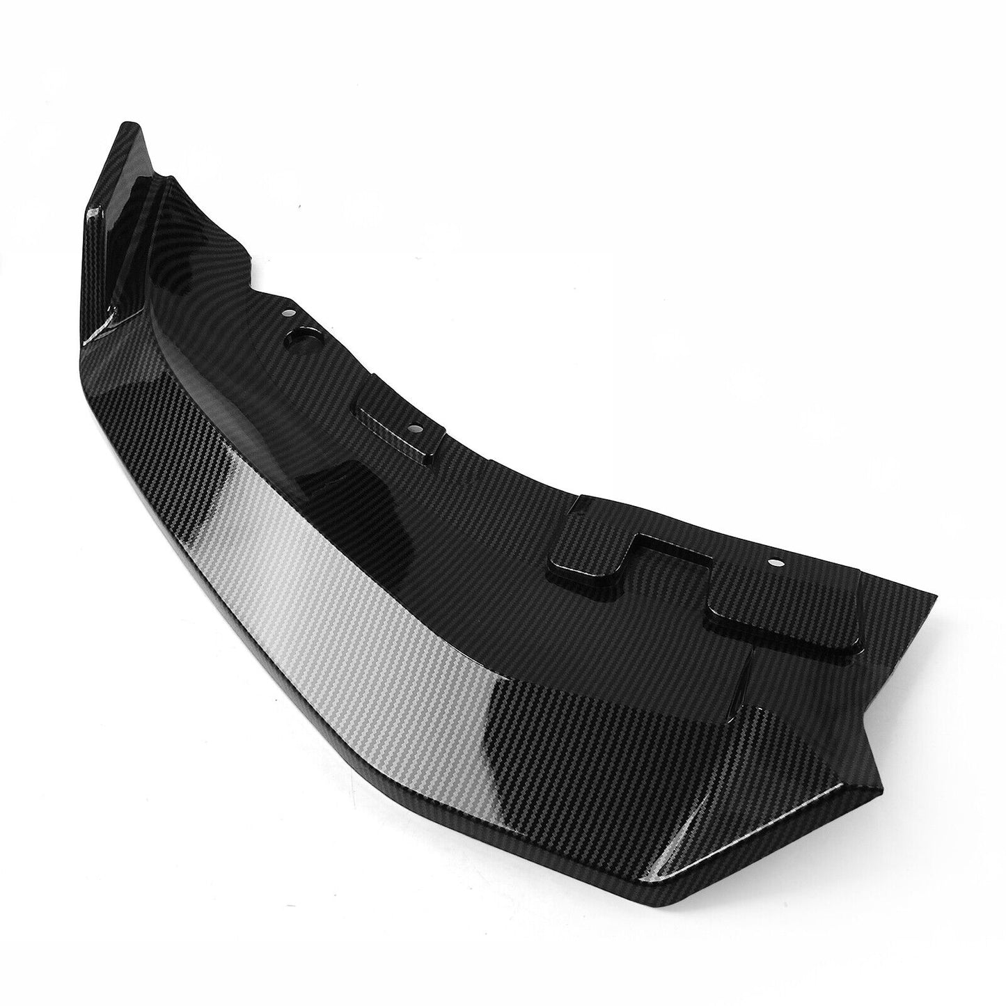 Front Bumper Spoiler Lip For BMW G07 X7 2024 Competitive Black Carbon Fiber Look