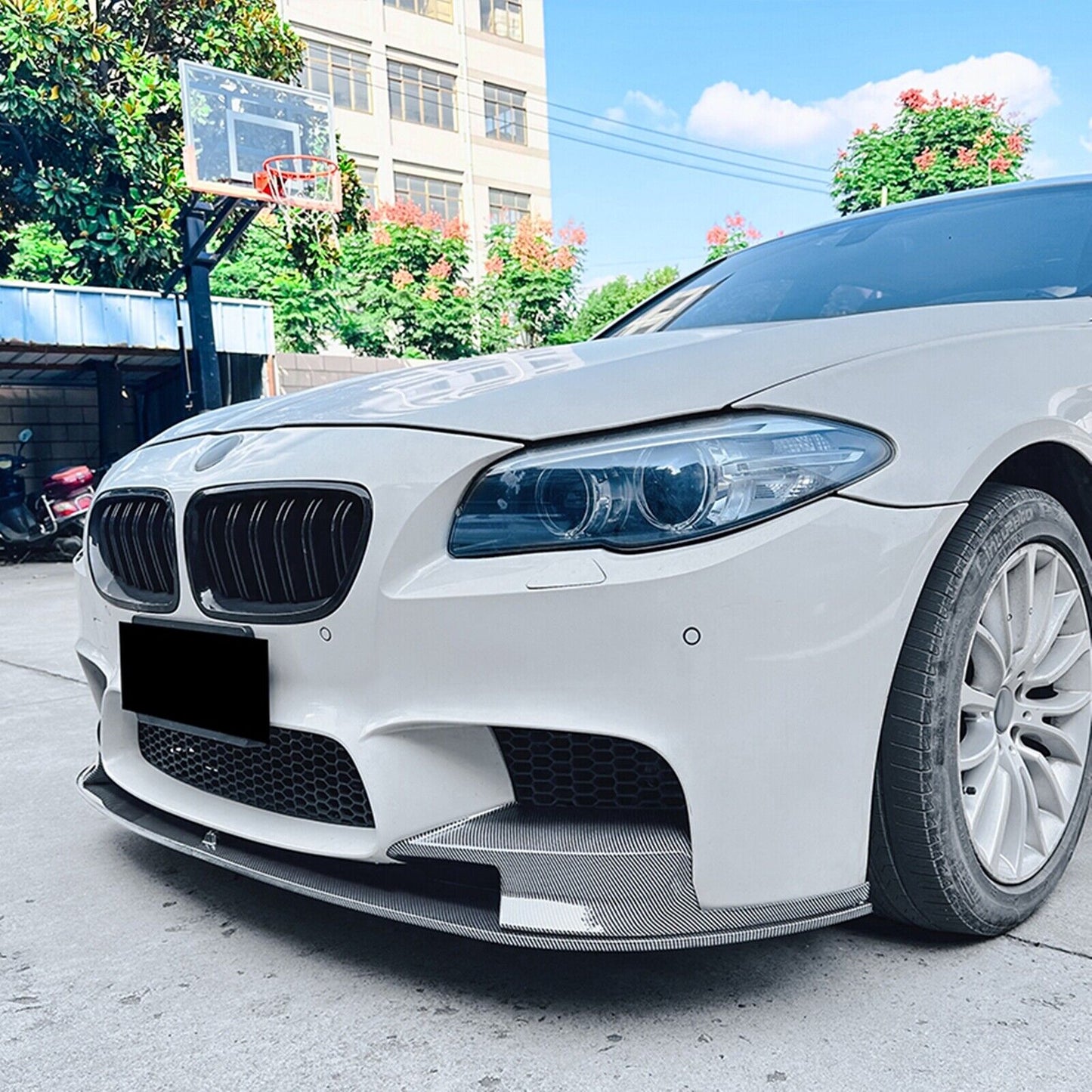 Front Bumper Spoiler Lip Side Corner Cover For BMW 5 Series F10 F11 M5 2012-2016