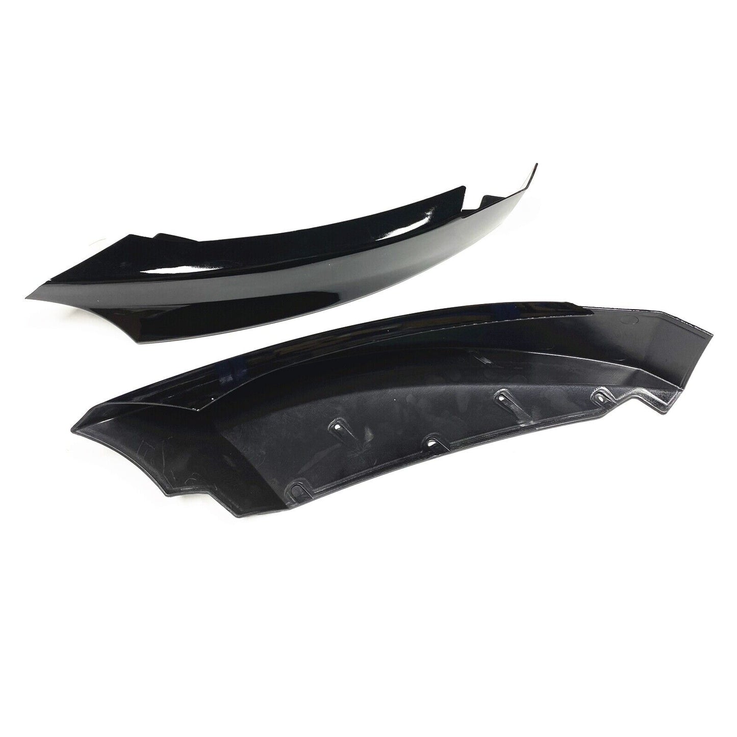 Front Bumper Side Spoiler Cover For BMW 1 Series E82 M Sport 2007-2013 Black