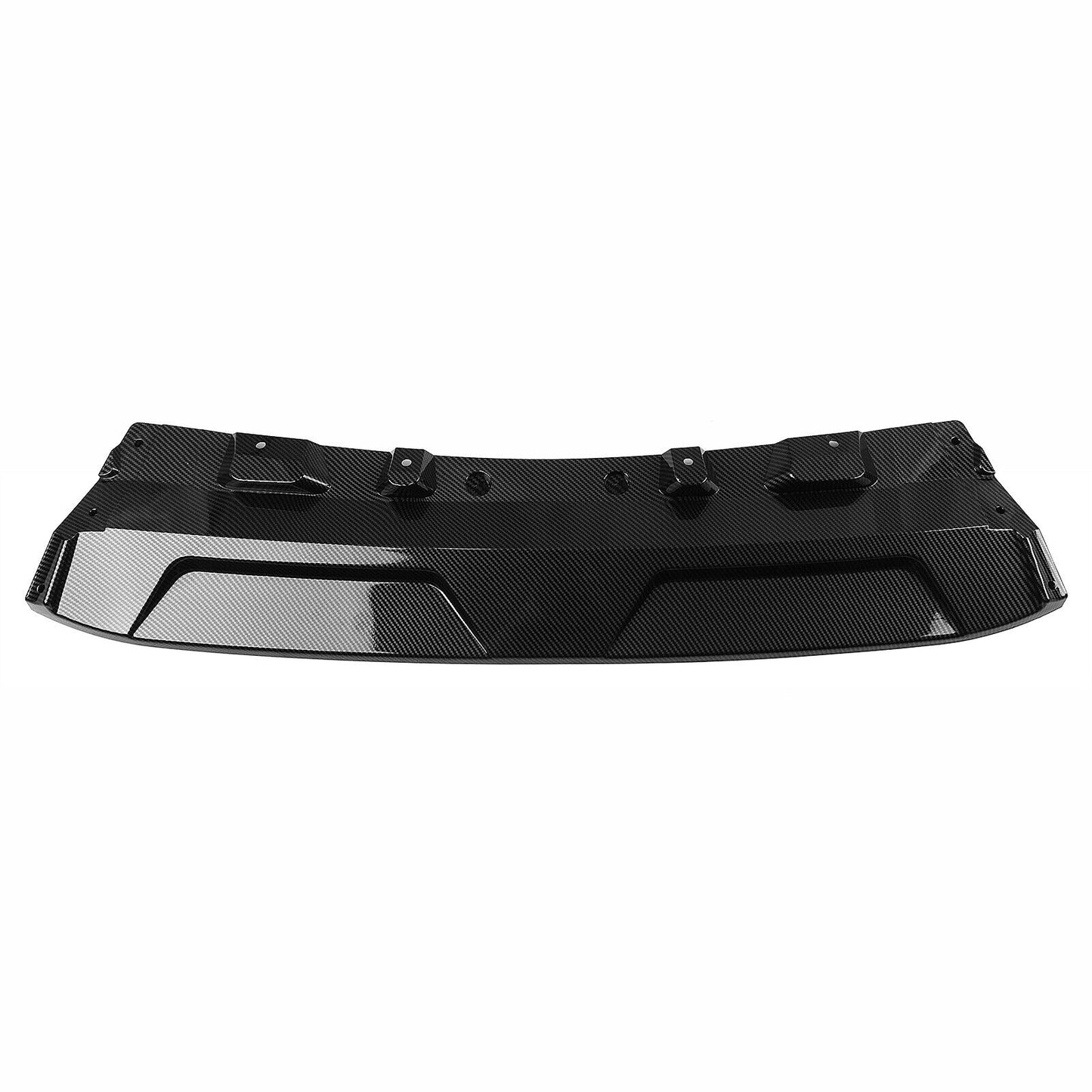 Front Bumper Spoiler Lip For BMW G07 X7 2024 Competitive Black Carbon Fiber Look