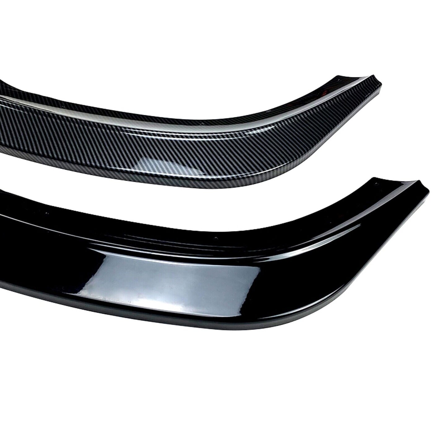 1Set Front Bumper Spoiler Lip For BMW 1 Series F40 2020-2023 Carbon Fiber Look