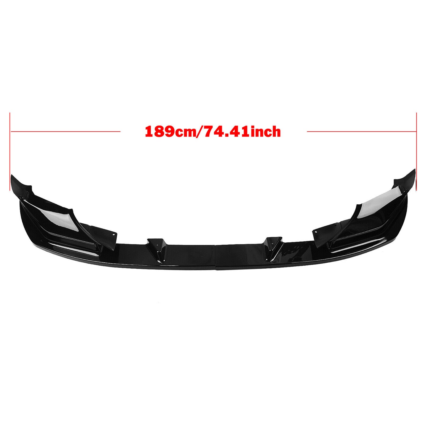 Front Bumper Spoiler Lip Kit For BMW F90 M5 Competition 2018-2020 Glossy Black