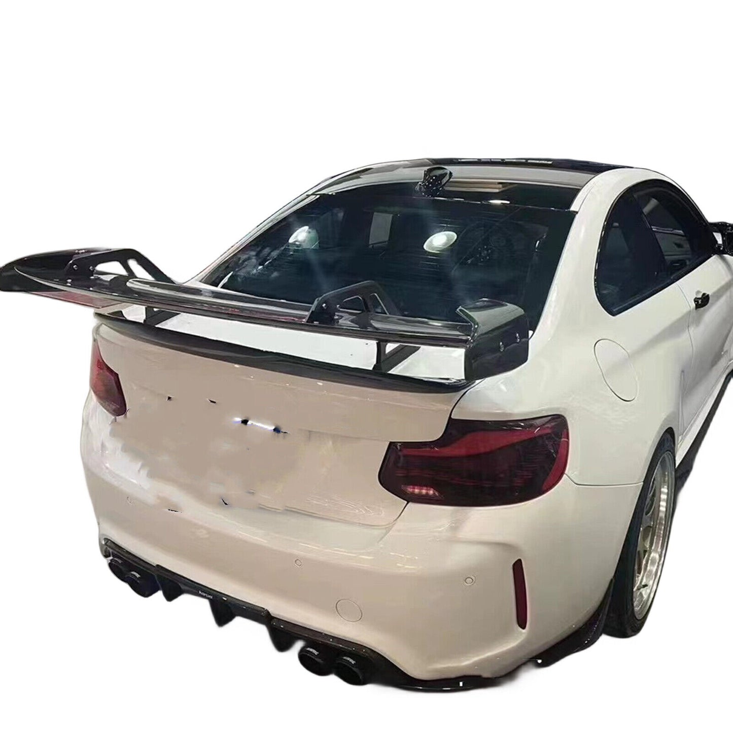 Carbon Fiber Universal Rear Trunk Spoiler Lip Wing 3D 3DI GT Style For Honda/BMW