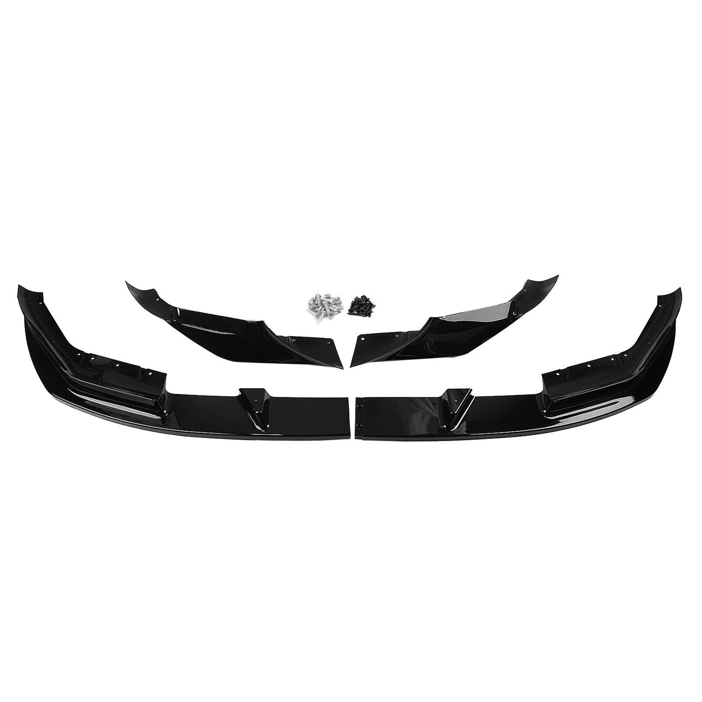 Front Bumper Spoiler Lip Kit For BMW F90 M5 Competition 2018-2020 Glossy Black