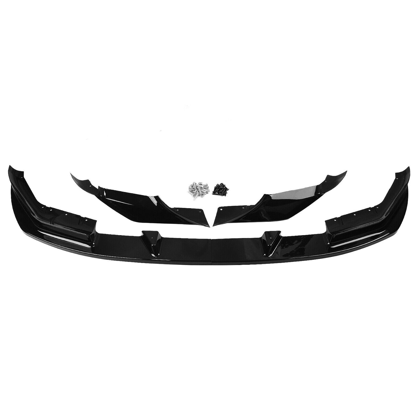 Front Bumper Spoiler Lip Kit For BMW F90 M5 Competition 2018-2020 Glossy Black