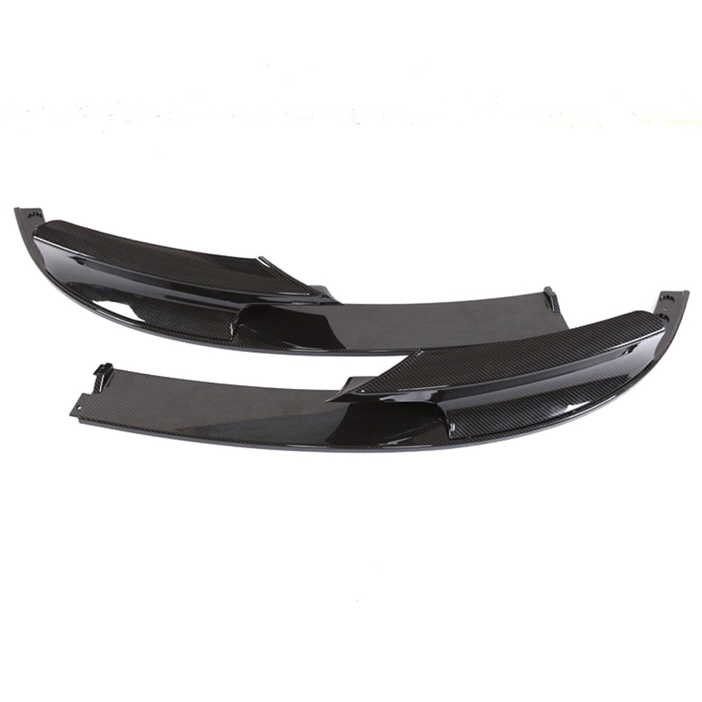 1Set Front Bumper Spoiler+Rearview Mirror Cover For BMW F30 2012-2018 M CB Style