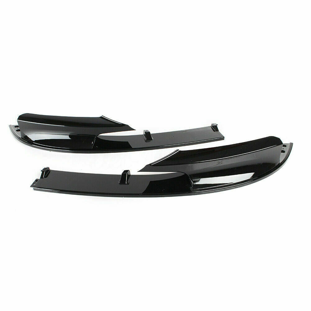 1Pc Glossy Front Spoiler Splitter For BMW F30 3-Ser 2012 2013 2014-2018 M Style