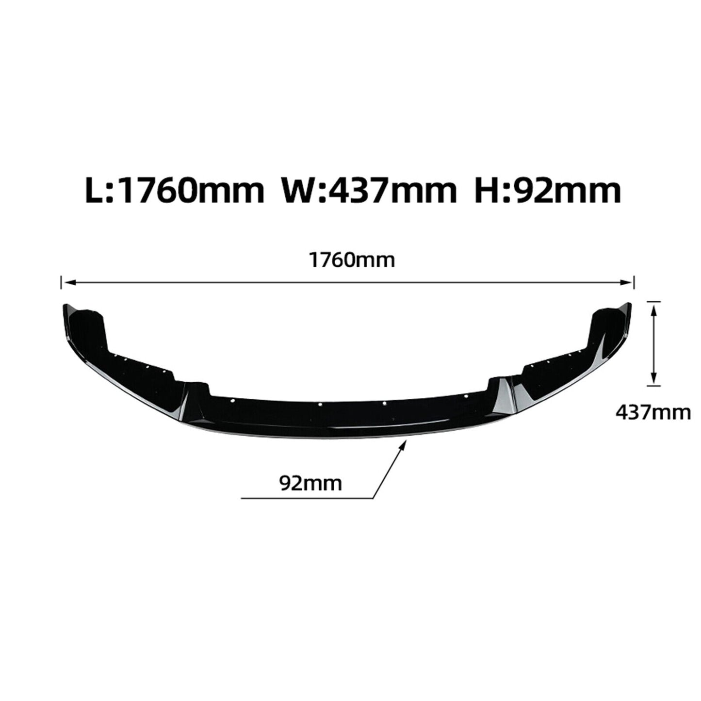 Car Front Bumper Spoiler Lip Kit For BMW 2 Series F87 M2 Coupe 2016-2021 Carbon Fiber