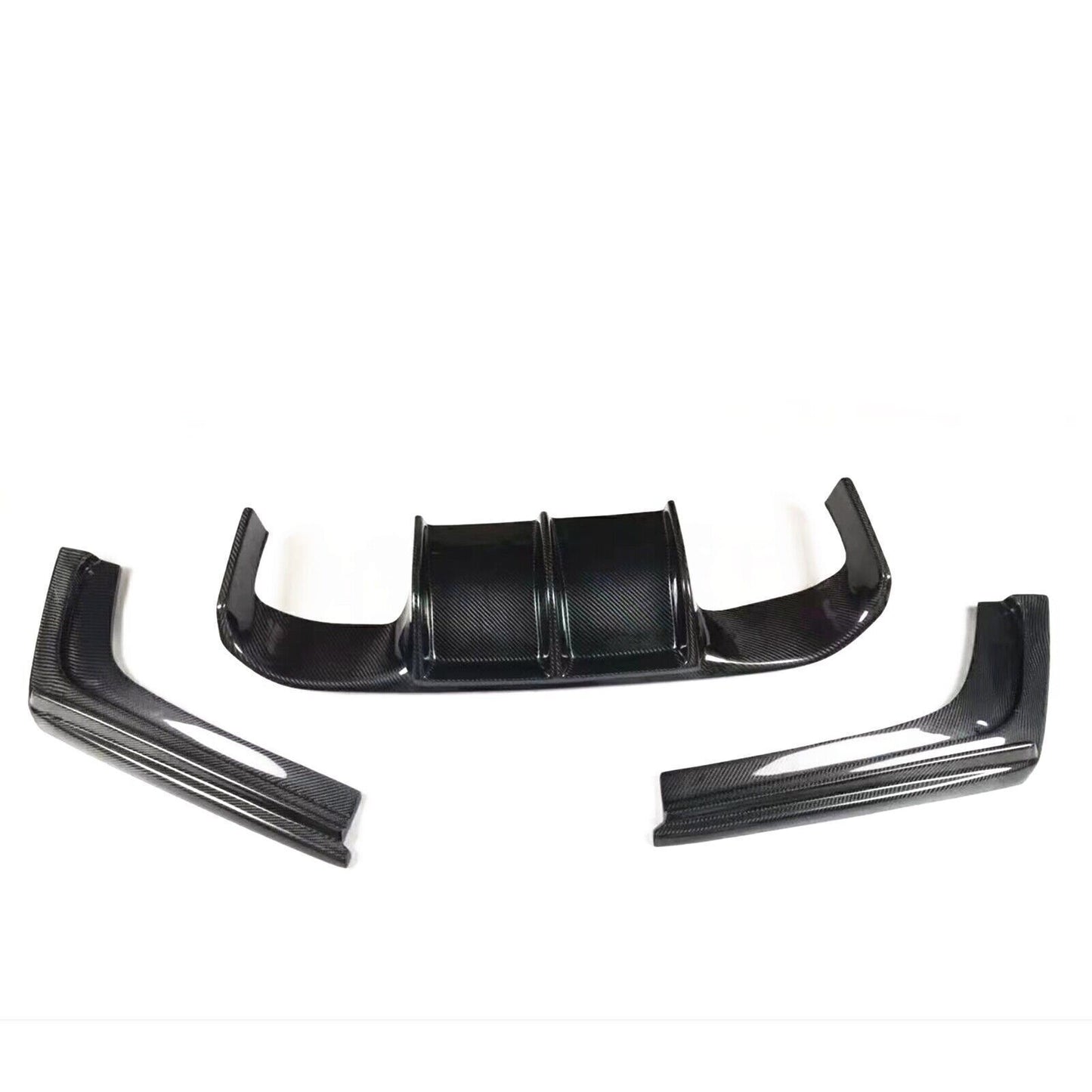 1Set Carbon Fiber Rear Bumper Diffuser Lip For BMW F80 M3 F82 M4 V Style 2014-Up