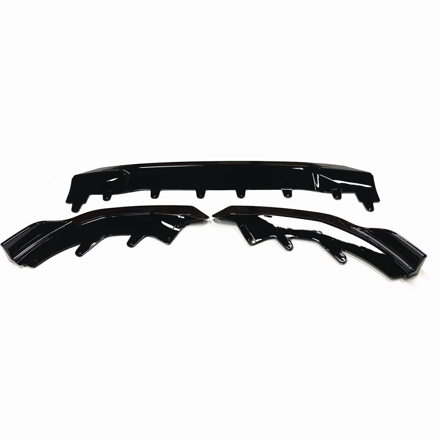 Gloss Black Front Bumper Spoiler Lip Splitter For BMW 2 Series G42 22-24 M 2Door