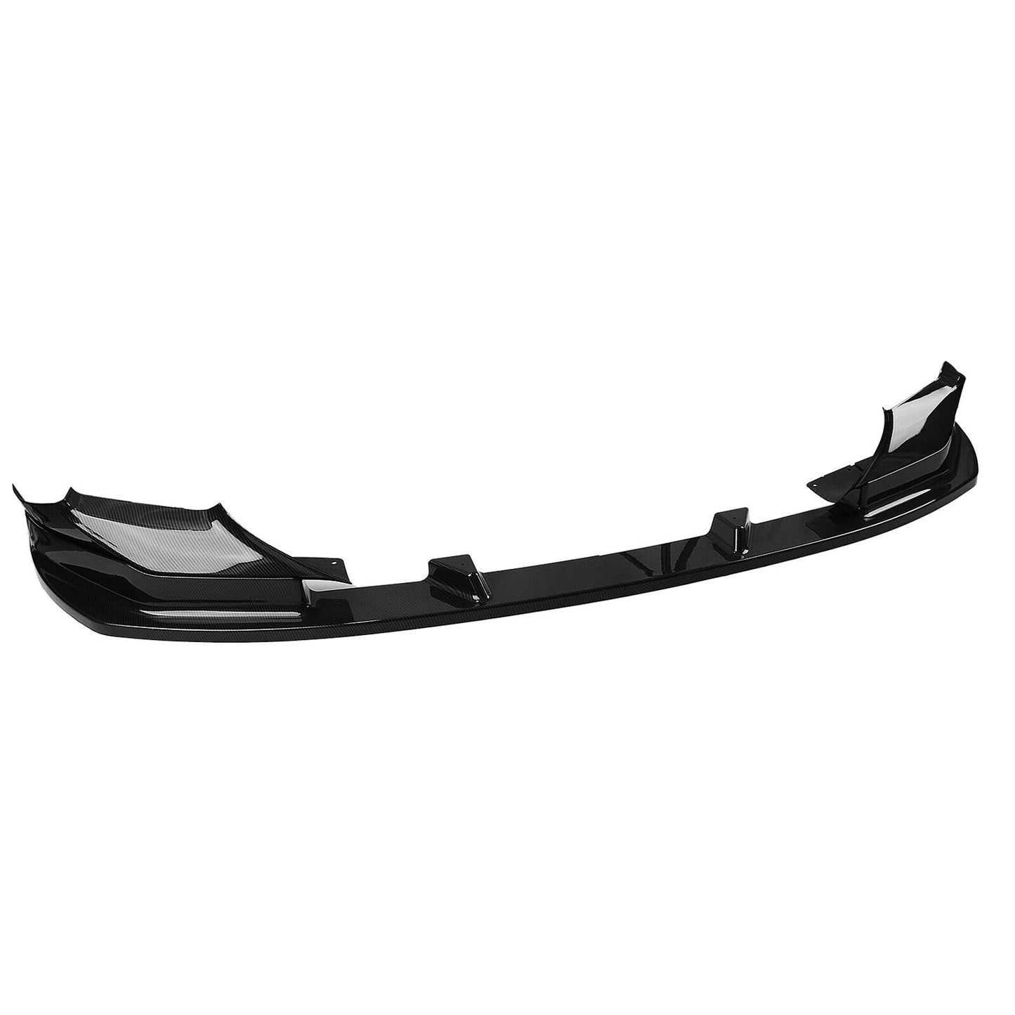 1Set Front Bumper Spoiler Lip For BMW F90 M5 Competition 2018-2020 Carbon Look