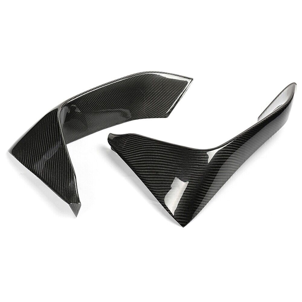 2Pcs M-Performance Front Bumper Splitter Cover For BMW F80 F82 M3 2014-20 Carbon