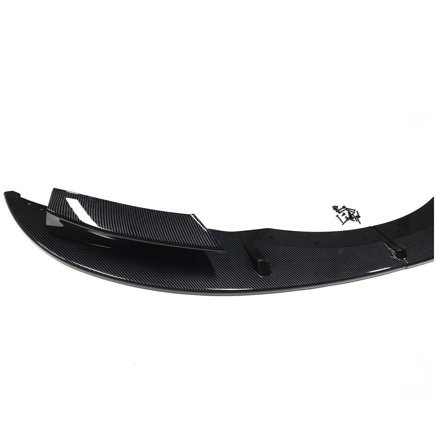 1Set Front Bumper Spoiler Wing Lip For BMW E92 M3 2007-2013 Carbon Fiber Look