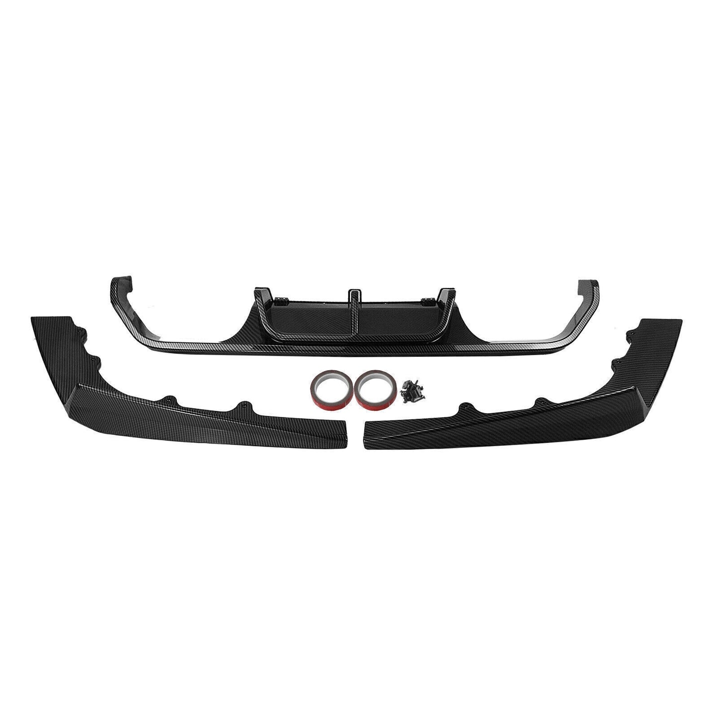 Car Rear Bumper Diffuser Lip Side Cover For BMW M3 M4 F80 F82 2015-2020 Carbon Fiber