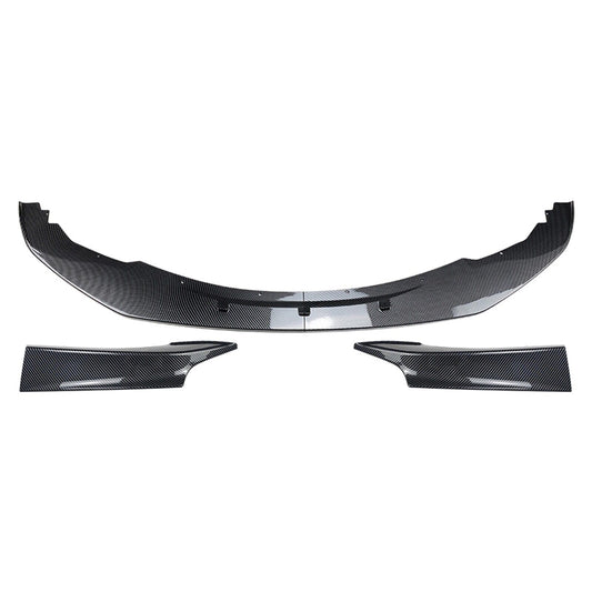 Front Bumper Spoiler Lip Side Cover For BMW 1Ser F20 F21 11-15 Carbon Fiber Look