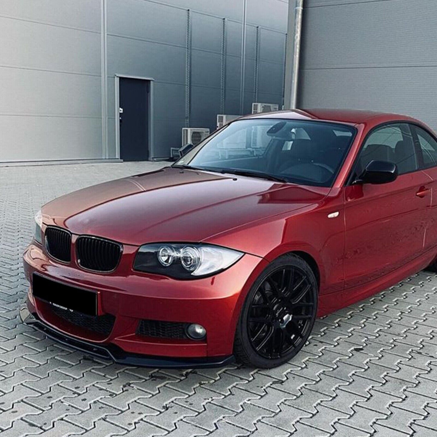 Front Bumper Spoiler Lip For BMW 1 Series E82 E88 2007-2013 M Sport Carbon Look