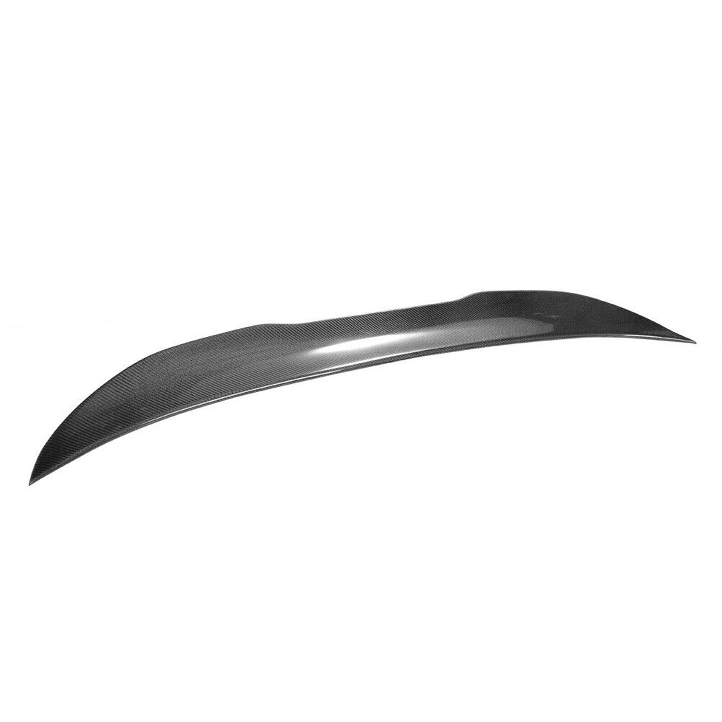 1Pc PSM Rear Trunk Spoiler Wing Lip For BMW F30 F80 M3 2012-18 4Dr Carbon Fiber