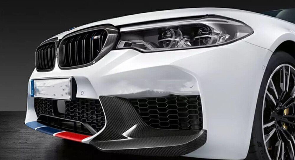 Front Bumper Spoiler Splitter Cover For BMW F90 M5 2018-2022 Real Carbon Fiber