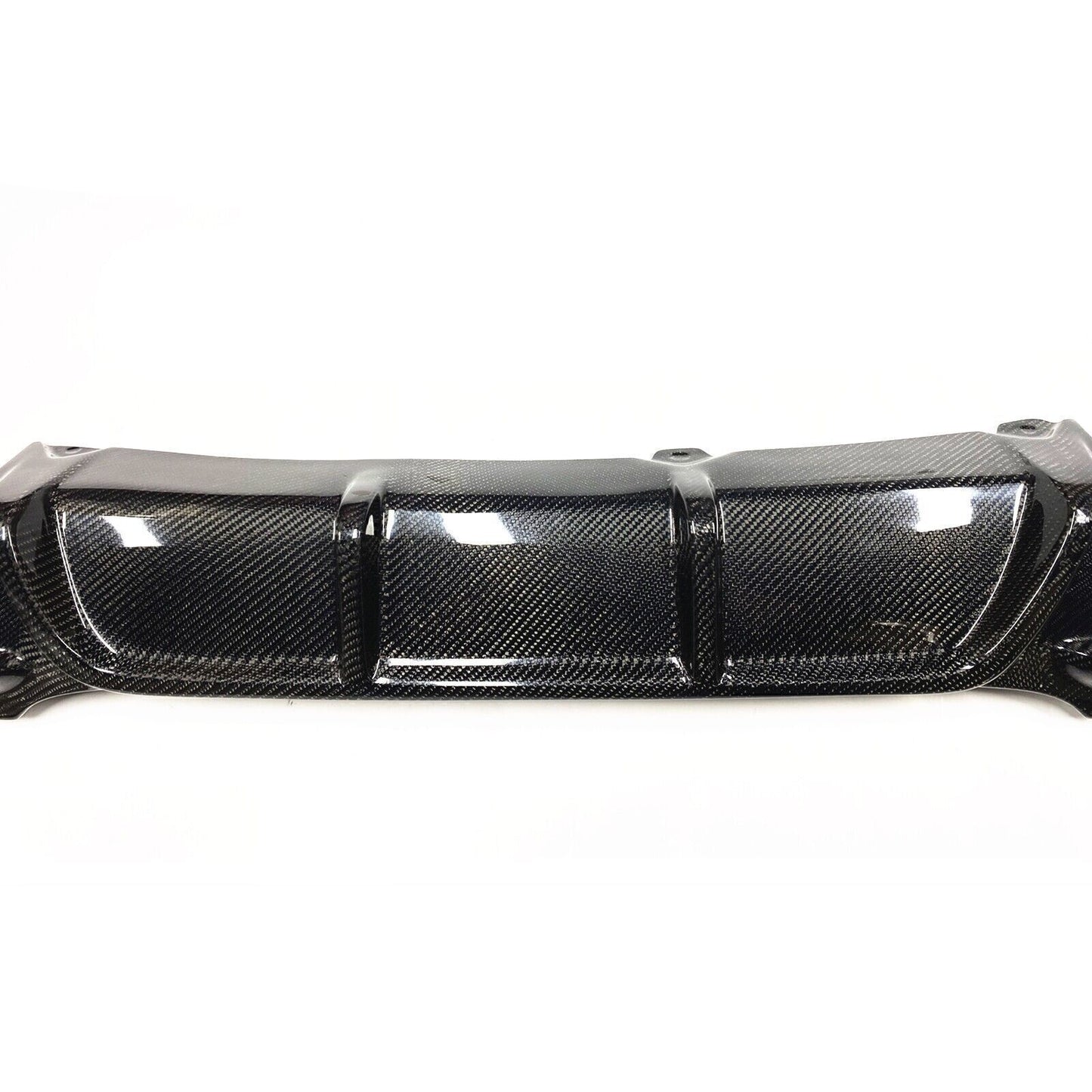 Carbon Fiber Rear Bumper Diffuser Lip For BMW E90 325i 335i M-Sport 2009-12 BLK