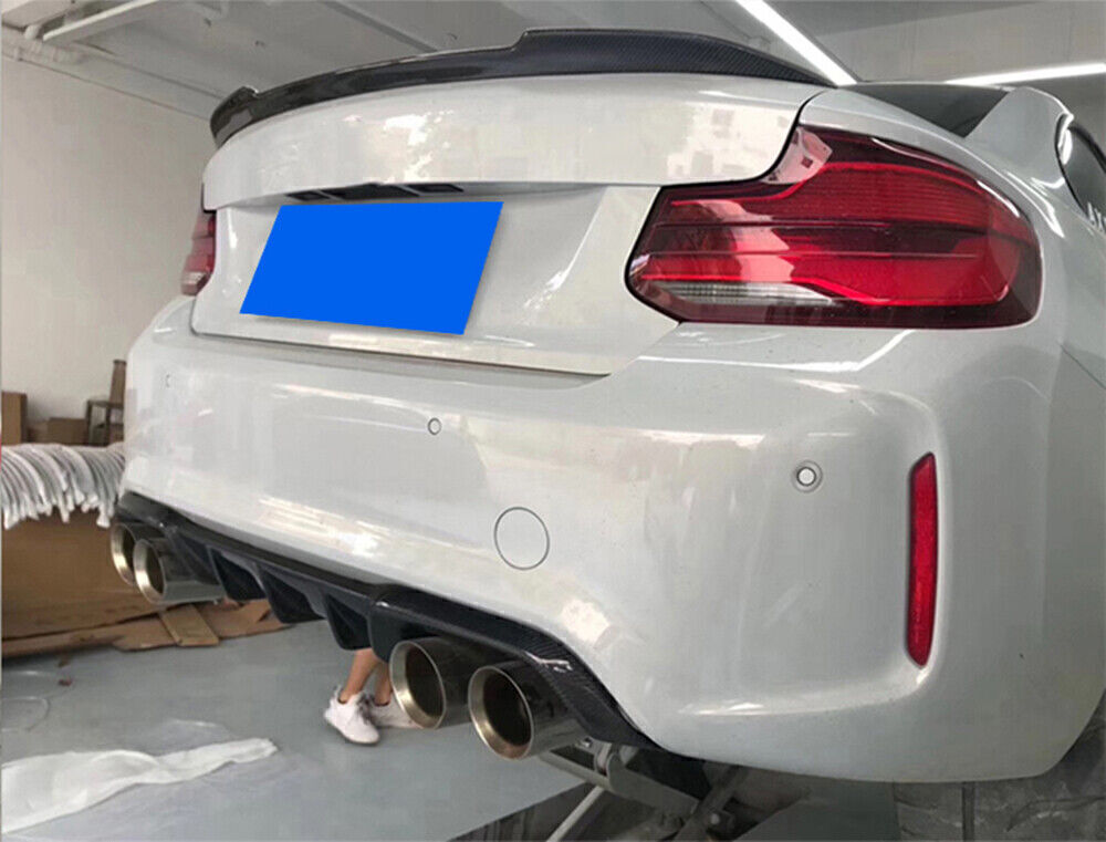 Real Carbon Fiber Rear Bumper Diffuser Lip For BMW F87 M2 Coupe 2Door 2016-2020