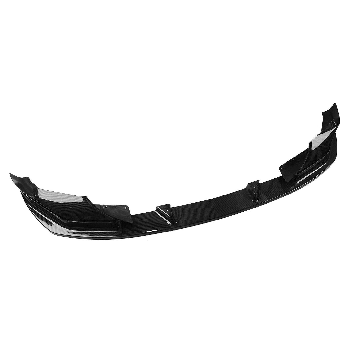 1Set Front Bumper Spoiler Lip For BMW F90 M5 Competition 2018-2020 Carbon Look