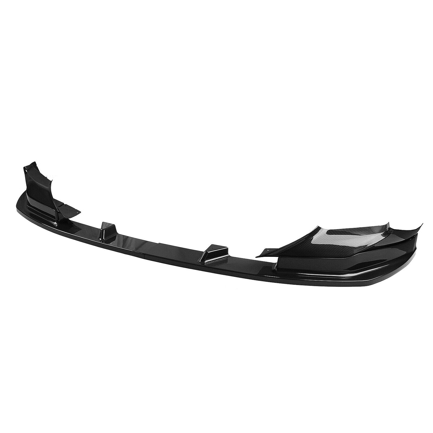 1Set Front Bumper Spoiler Lip For BMW F90 M5 Competition 2018-2020 Carbon Look