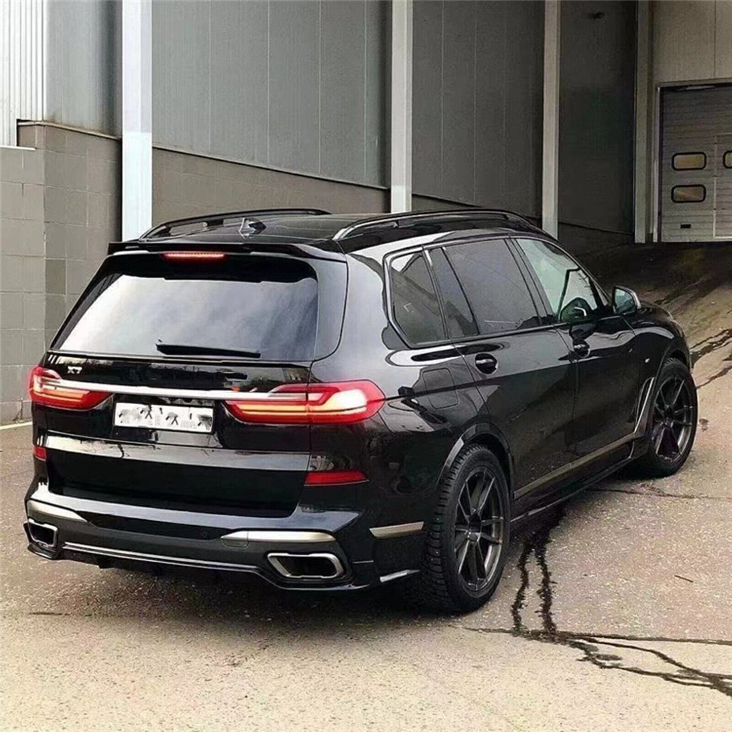 1Pc Gloss Black Car Rear Trunk Spoiler Roof Wing Lip Fit For BMW X7 G07 2019-24