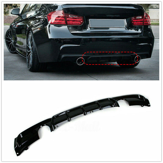 Front Splitter Spoiler Lip + Rear Diffuser For BMW F30 3Series M-Sport 2012-2018