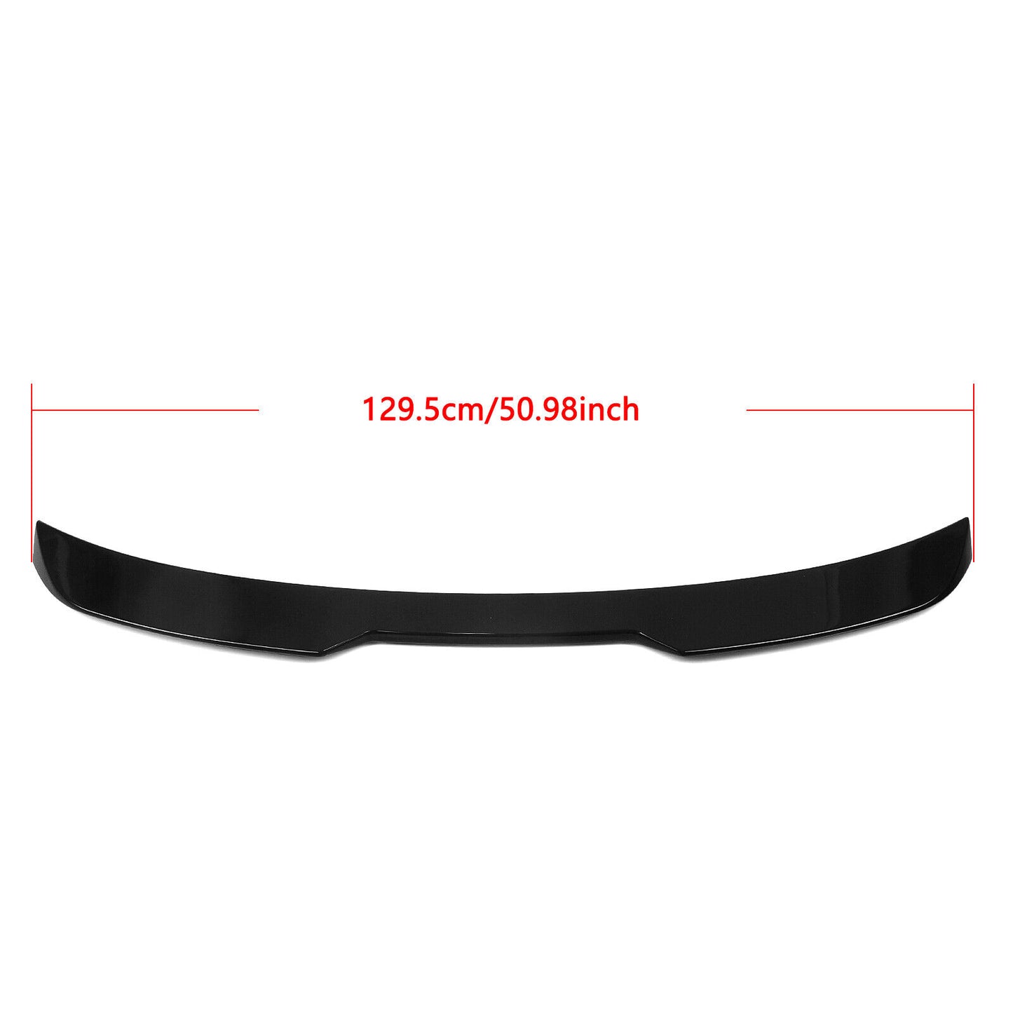 Car Rear Trunk Spoiler Lip Wing For BMW 7 Series G70 M Tech 2024 Gloss Black